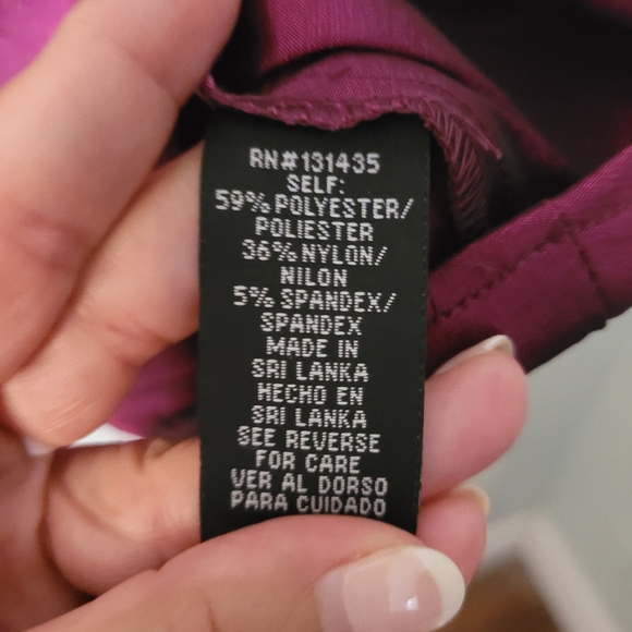 Vintage Timeless Plum Pink Ruffle Occasion button down Blouse New without tag! - Picture 9 of 9